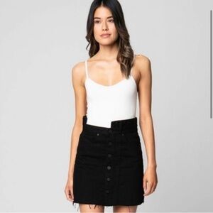 Blank NYC Black Denim Skirt